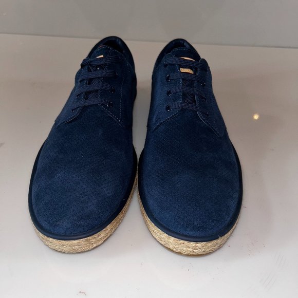 LOUIS VUITTON MEN SUEDE CRUISE, SIZE 12 US, BLUE SUEDE/PERFORATED GOOD CONDITION - Picture 1 of 4